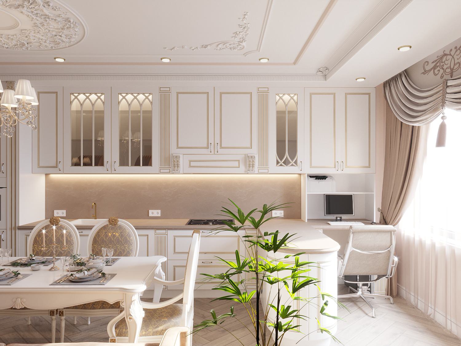 Классический интерьер 90 м2