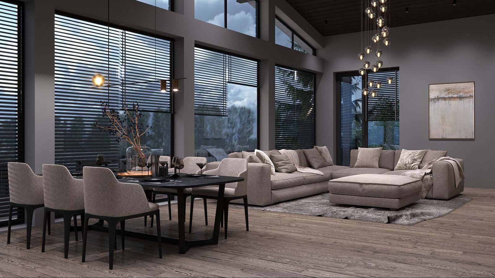 Визуализация интерьера КП "Высокий берег"