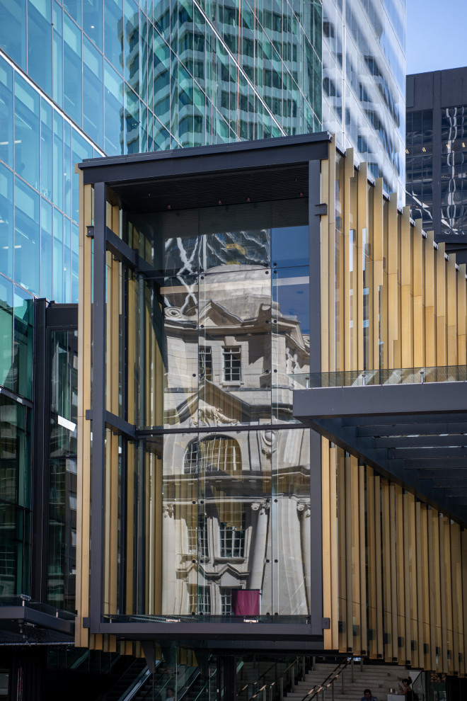 Britomart Square Reflection, Auckland New Zealand