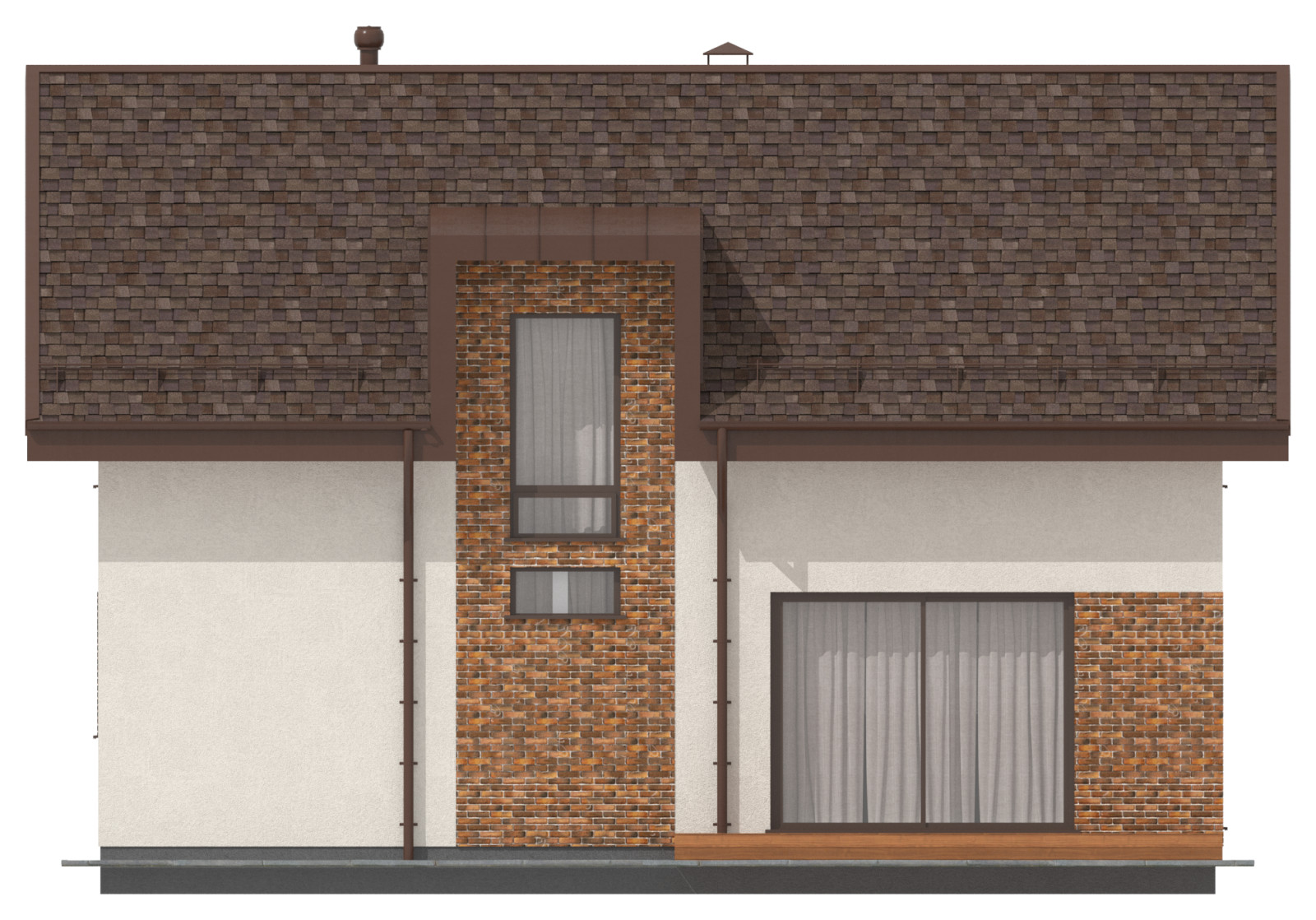 Типовой уютный дом на 125 м2