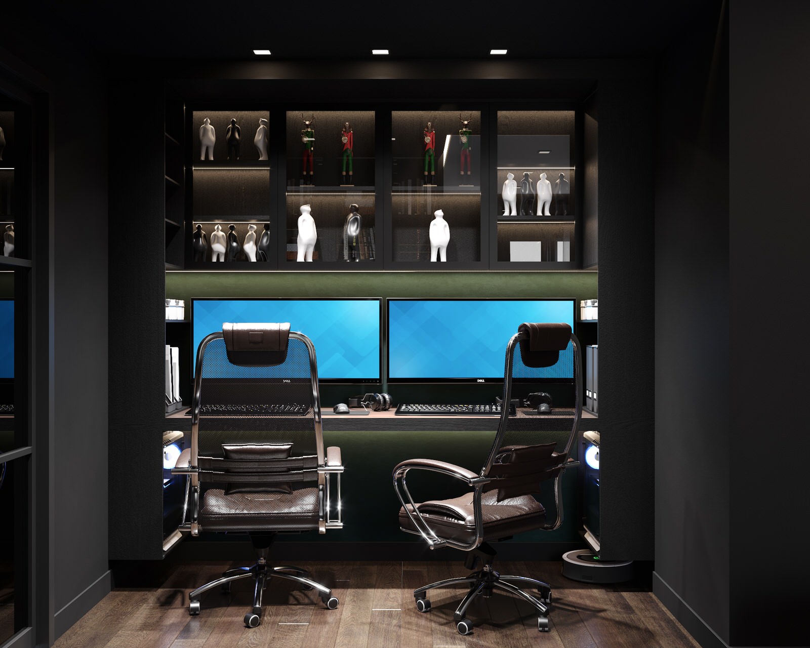 Квартира в черных тонах