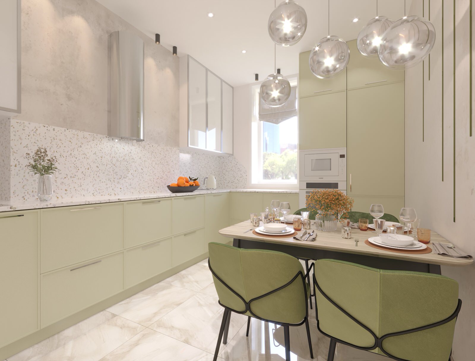 Дизайн-проект  интерьера трехкомнатной квартиры в стиле Контемпорари...