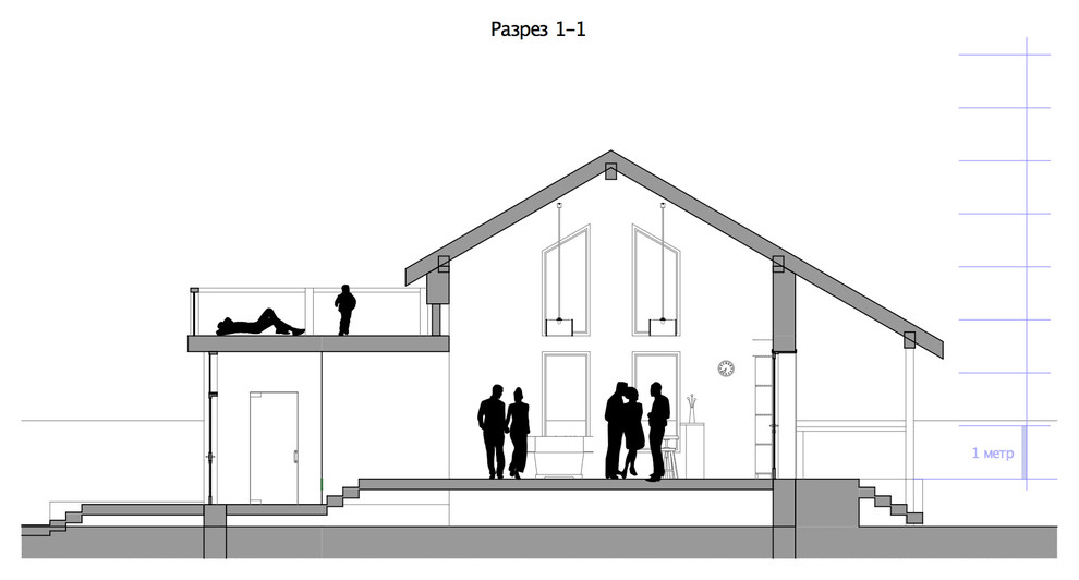 Новая бильярдная в загородном доме (пристройка)
