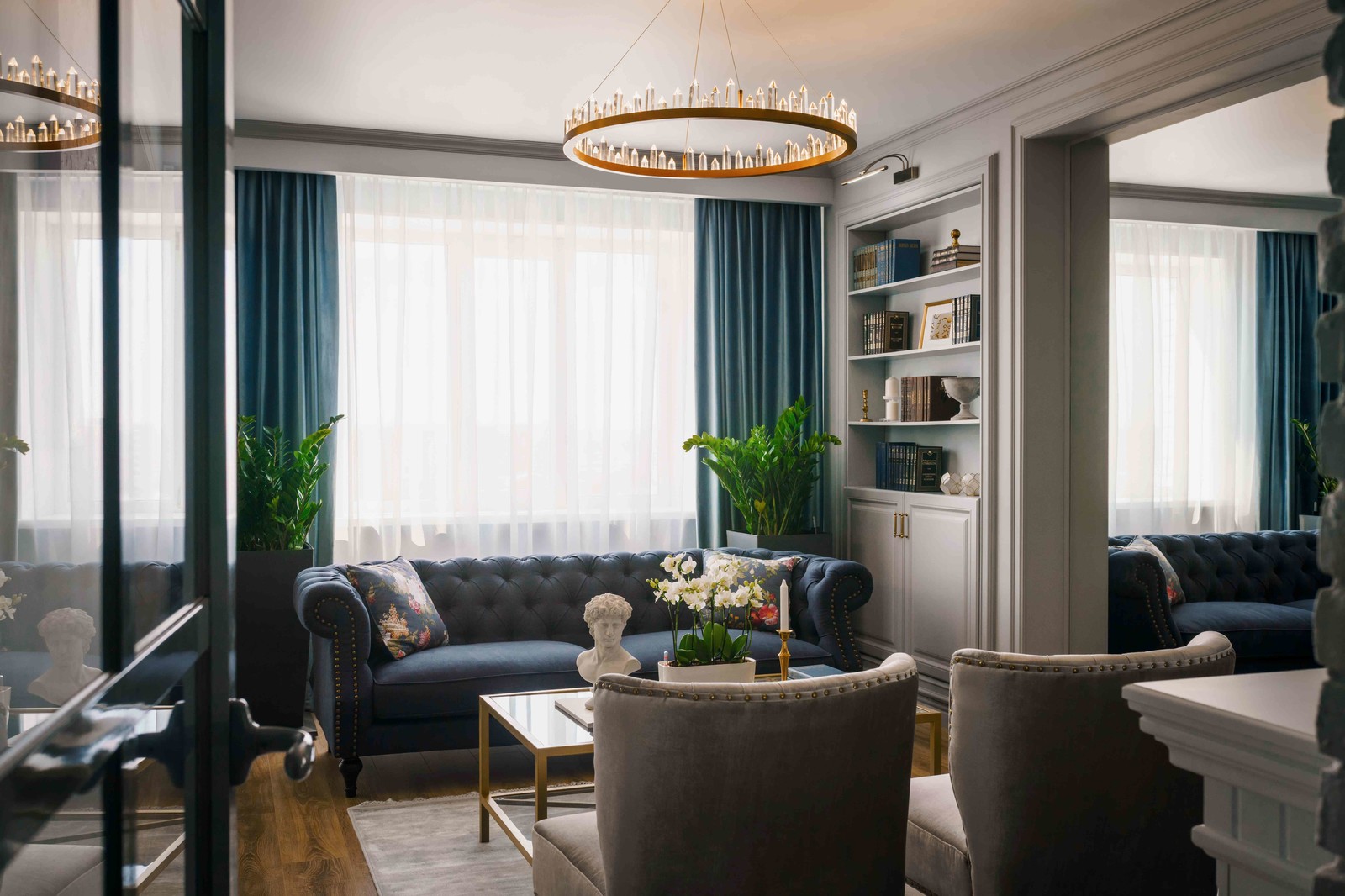 Квартира серого цвета с розовым. г.Димитровград .