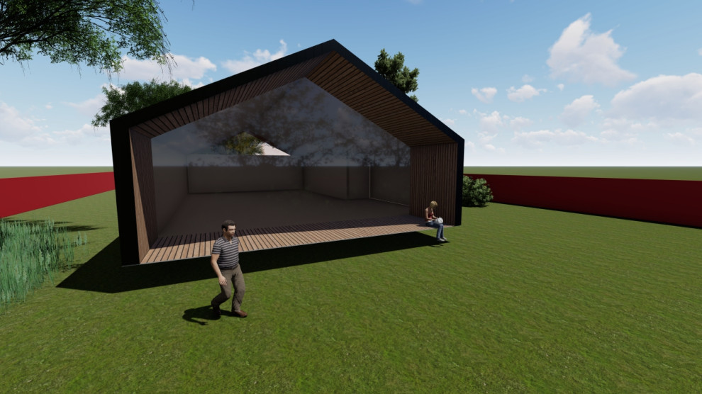 Дом у березы