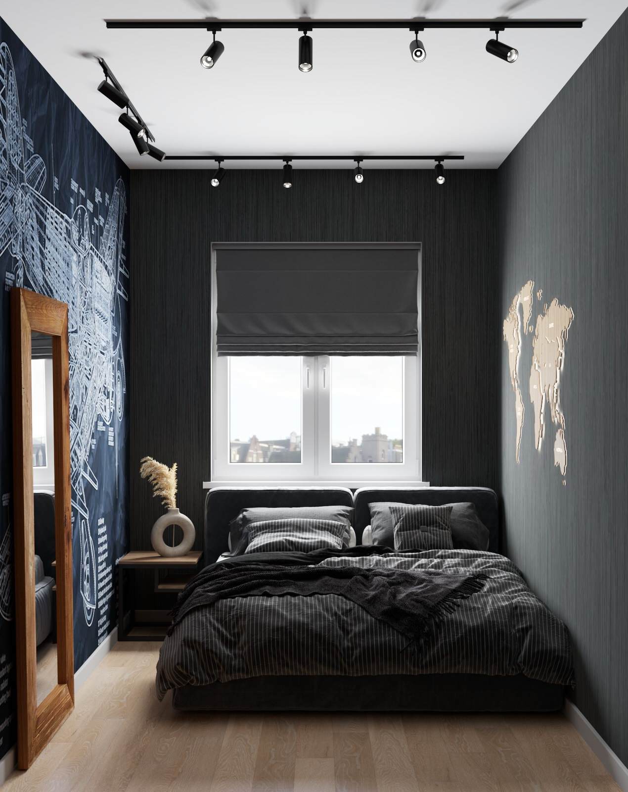 Маленькая графитовая квартира