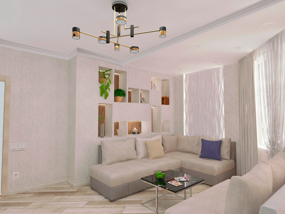 Гостиная в  ж/к Солдатская слободка