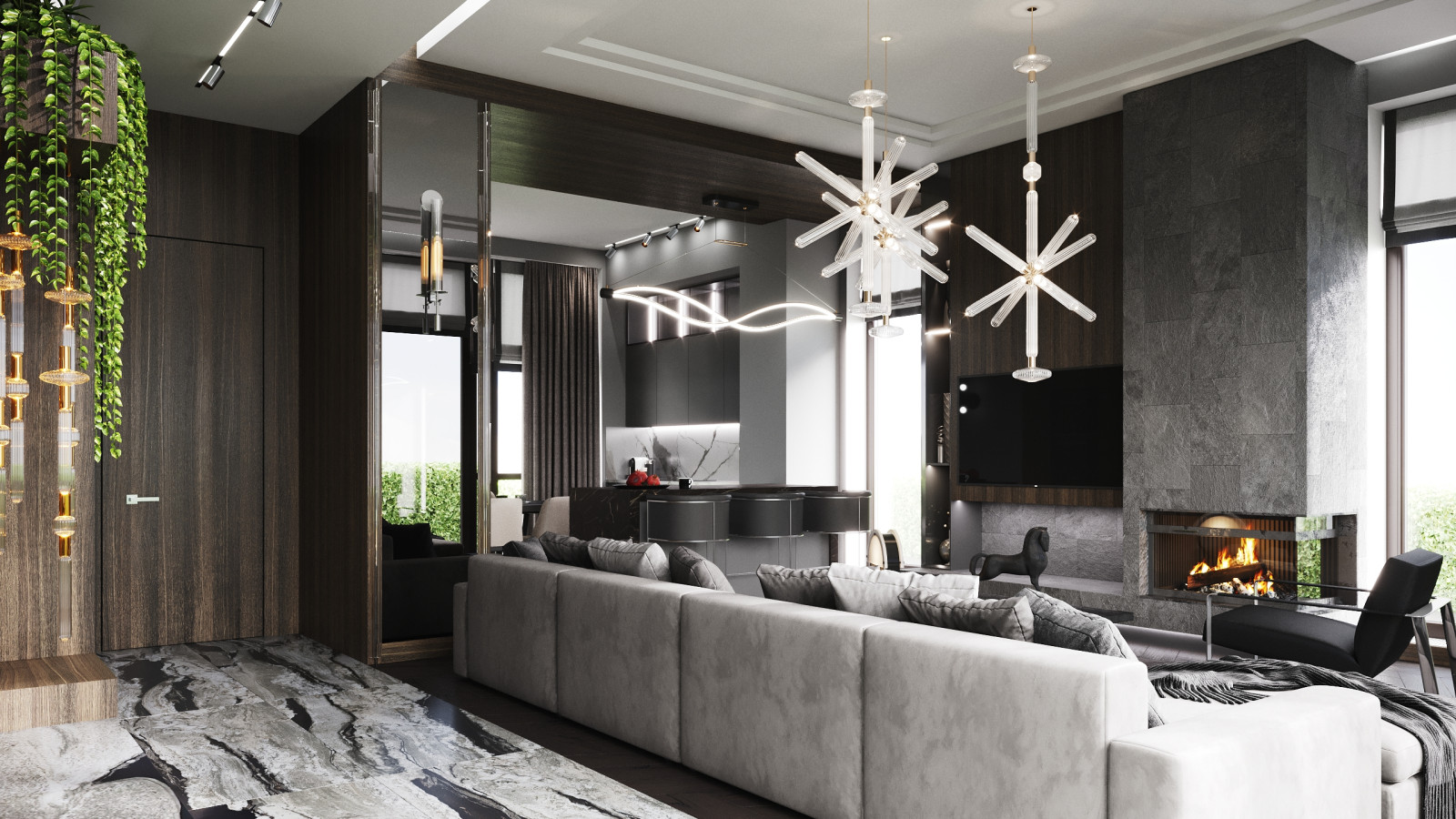 Интерьеры таунхауса жк "Футуро  парк"