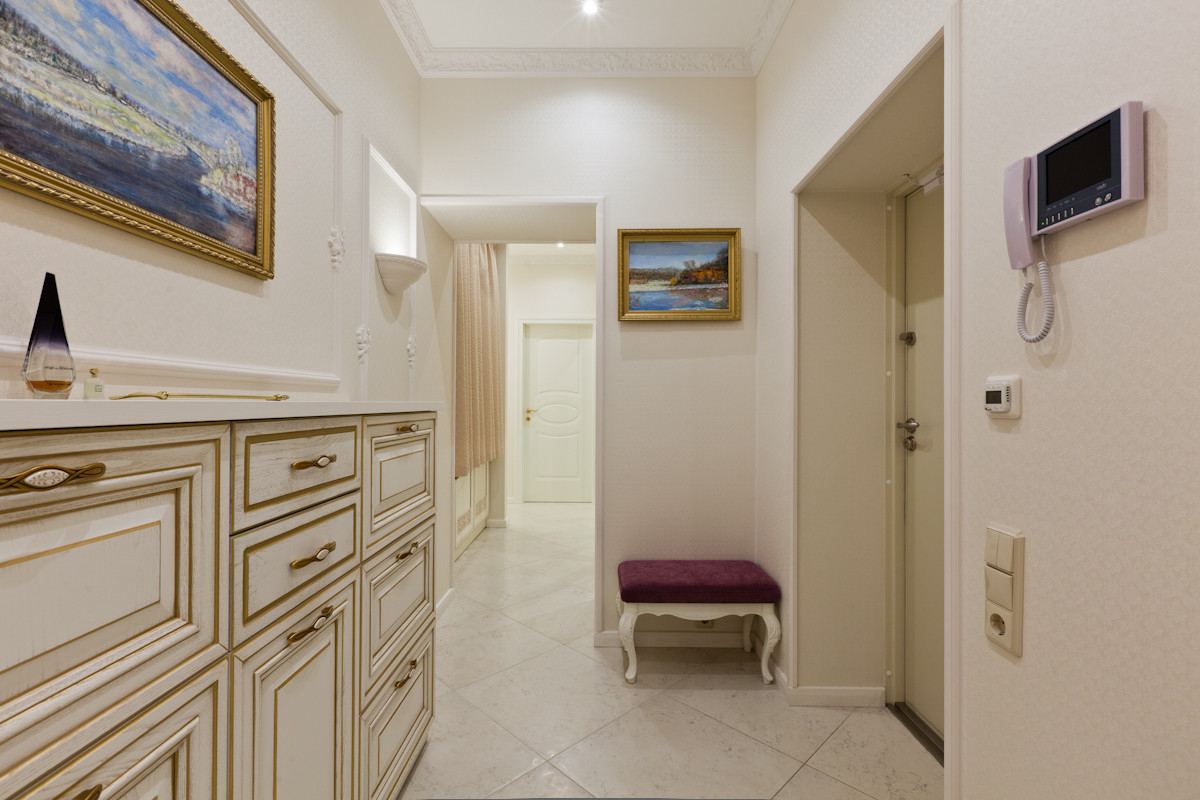 Ар-деко и лавандовое настроение на 130 кв.м.