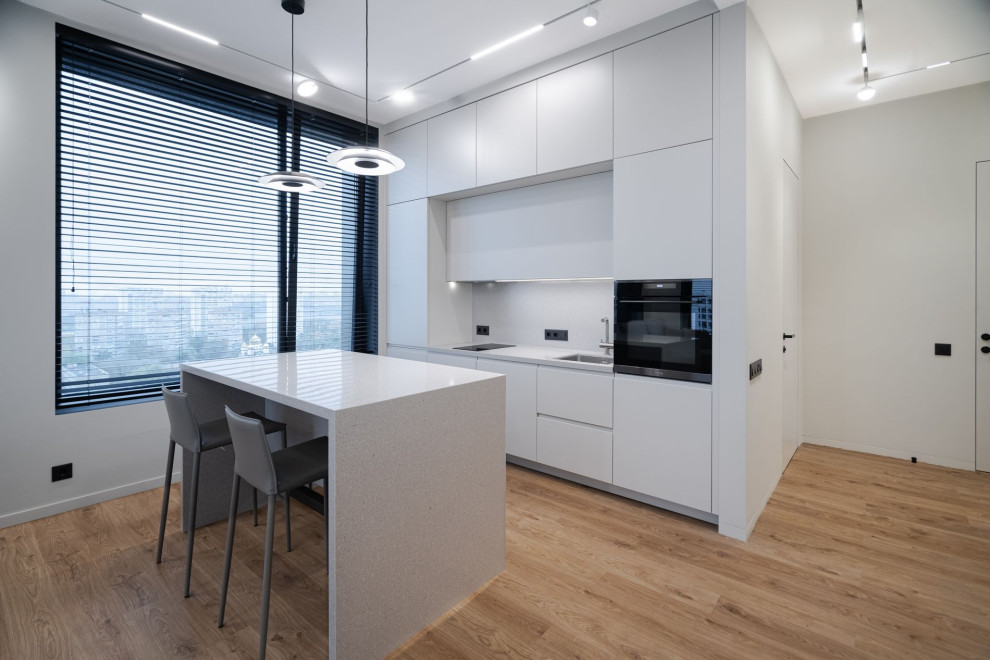 Серый минимализм | 58 кв.м.