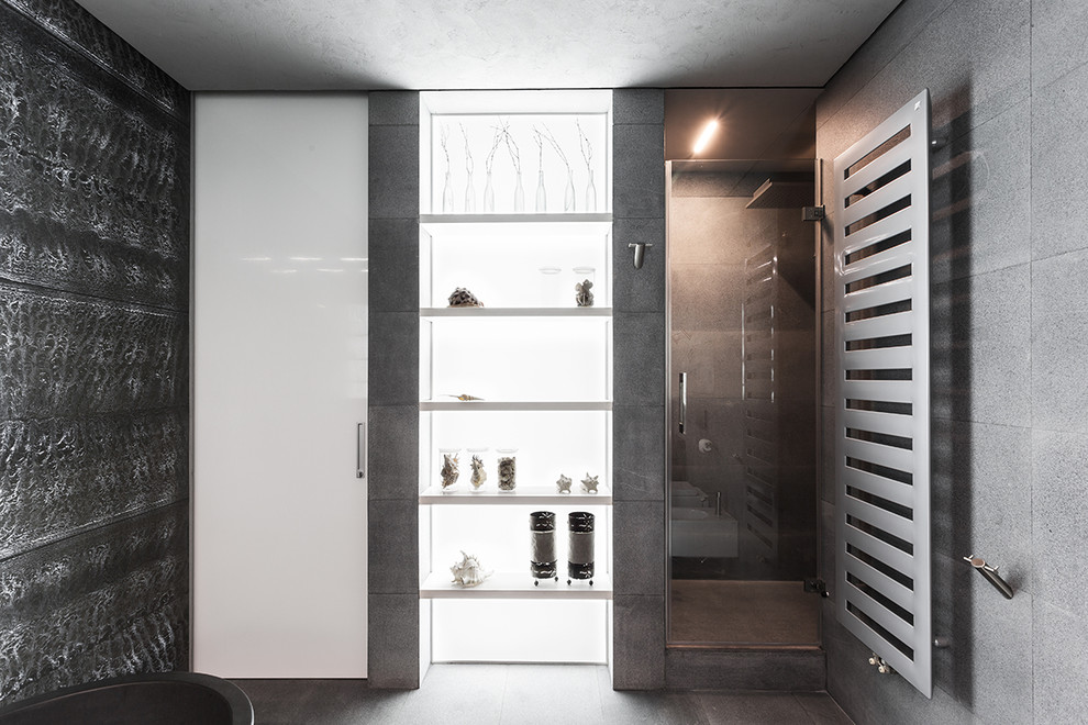 Houzz тур: Квартира-студия на Остоженке в серых тонах