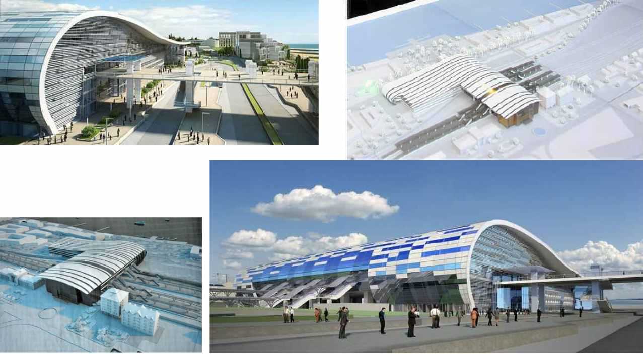 Обложка проекта: концепция вокзала Адлер