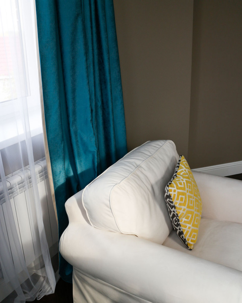 Интерьер двухэтажного дома в пригороде