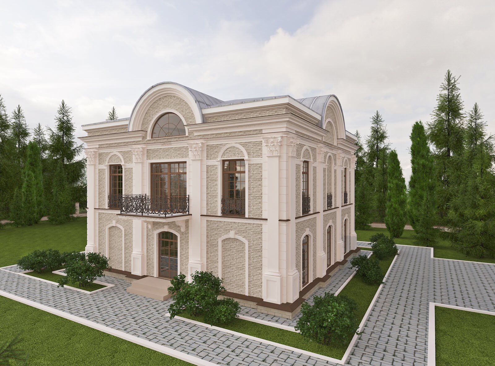 Дизайн фасадов загородных домов