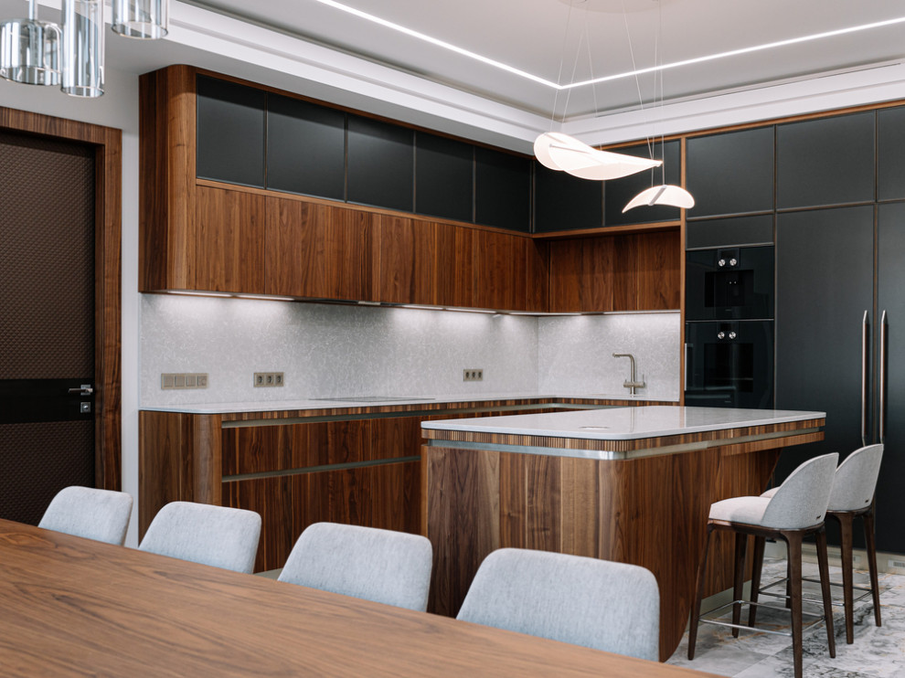 Обложка проекта: ЖК Knight Bridge - Кухня Glamour от фабрики Old Line