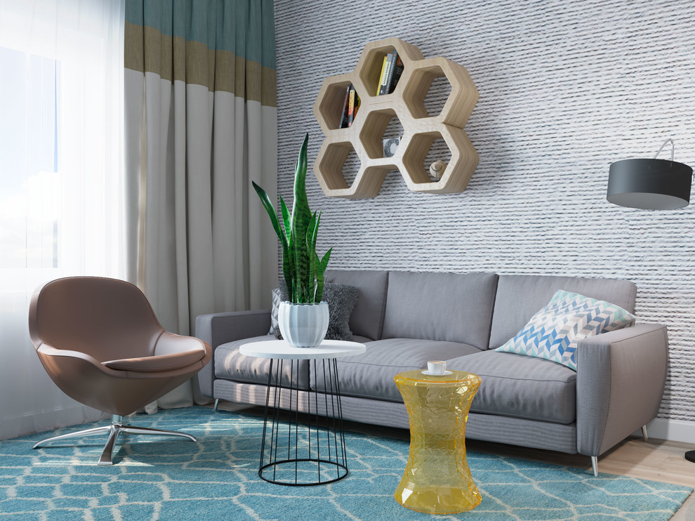 Квартира для семьи "Из трешки в четырехкомнатную". 3 D визуализация.