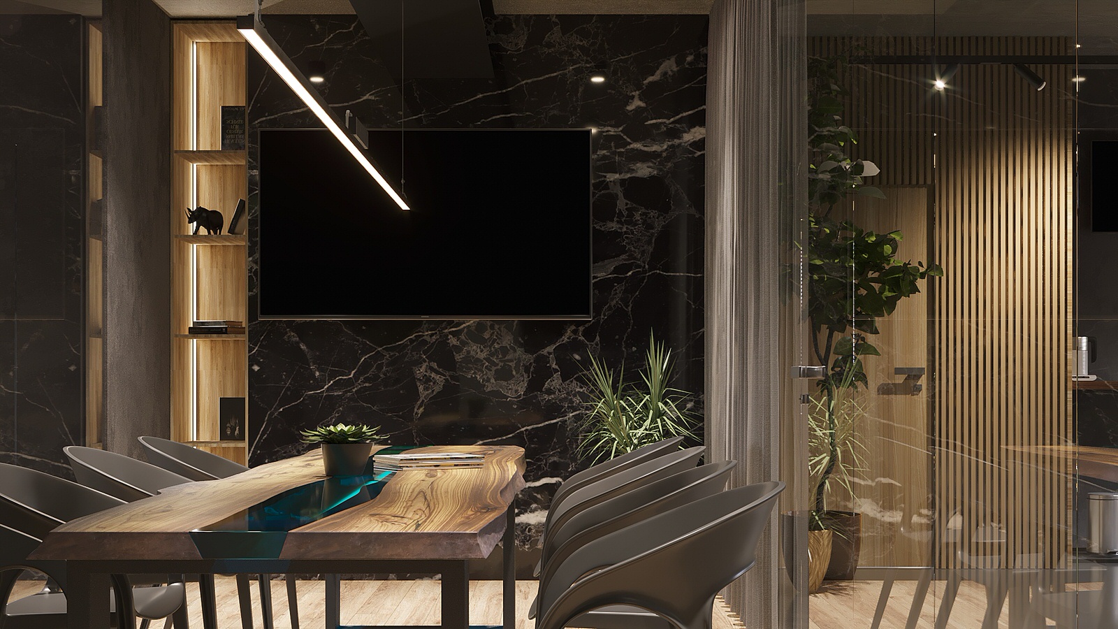 Интерьер офиса 84 м2. Современной строительной компании. г. Курск