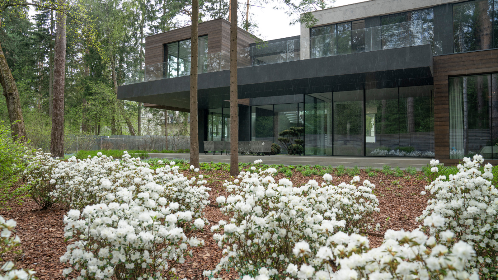 В гармонии с лесом. Модернистский сад. КП Новоуспенский 2020 г