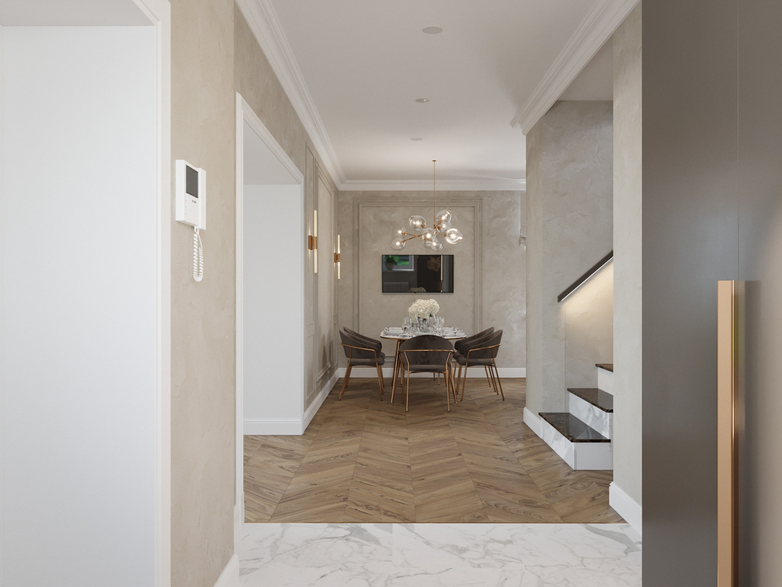 Дизайн загородного дома (1 этаж)