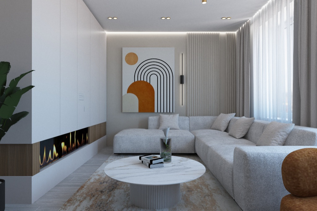 Ракурсы гостиной и детской.