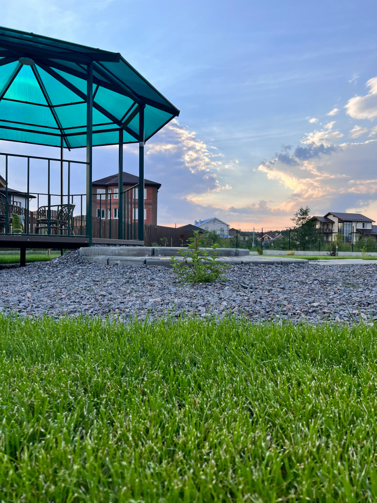 Ландшафтный дизайн территории частного владения в КП "Земляничная поляна"