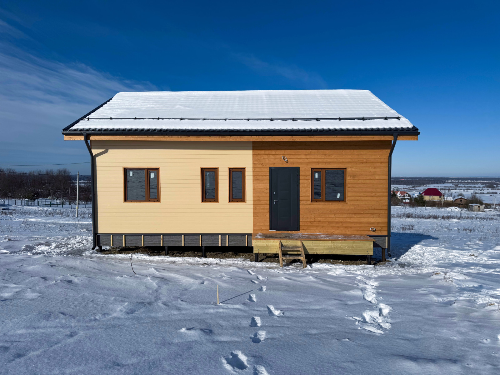 Строительство каркасного дома в Ленинградской области, Кемпелево