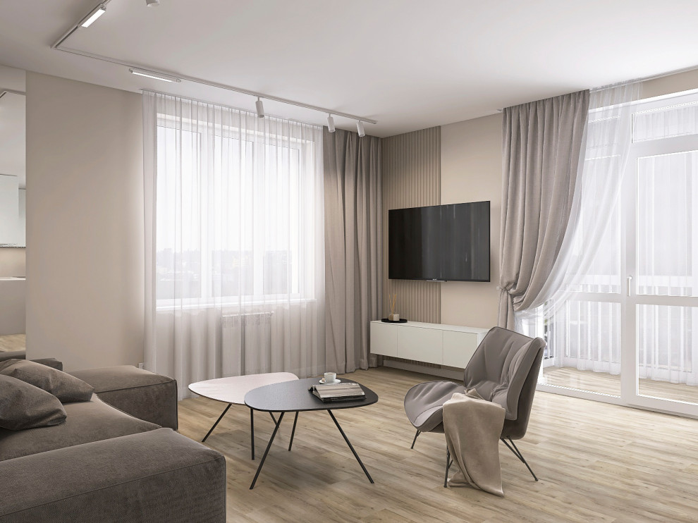 Проект кухни-гостиной в ЖК Рафинад г. Вологда