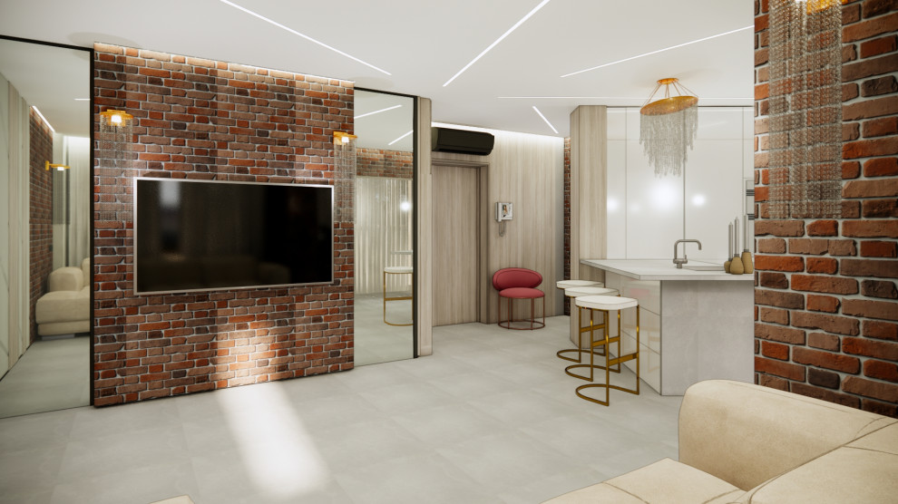 Небольшая квартира в современном стиле