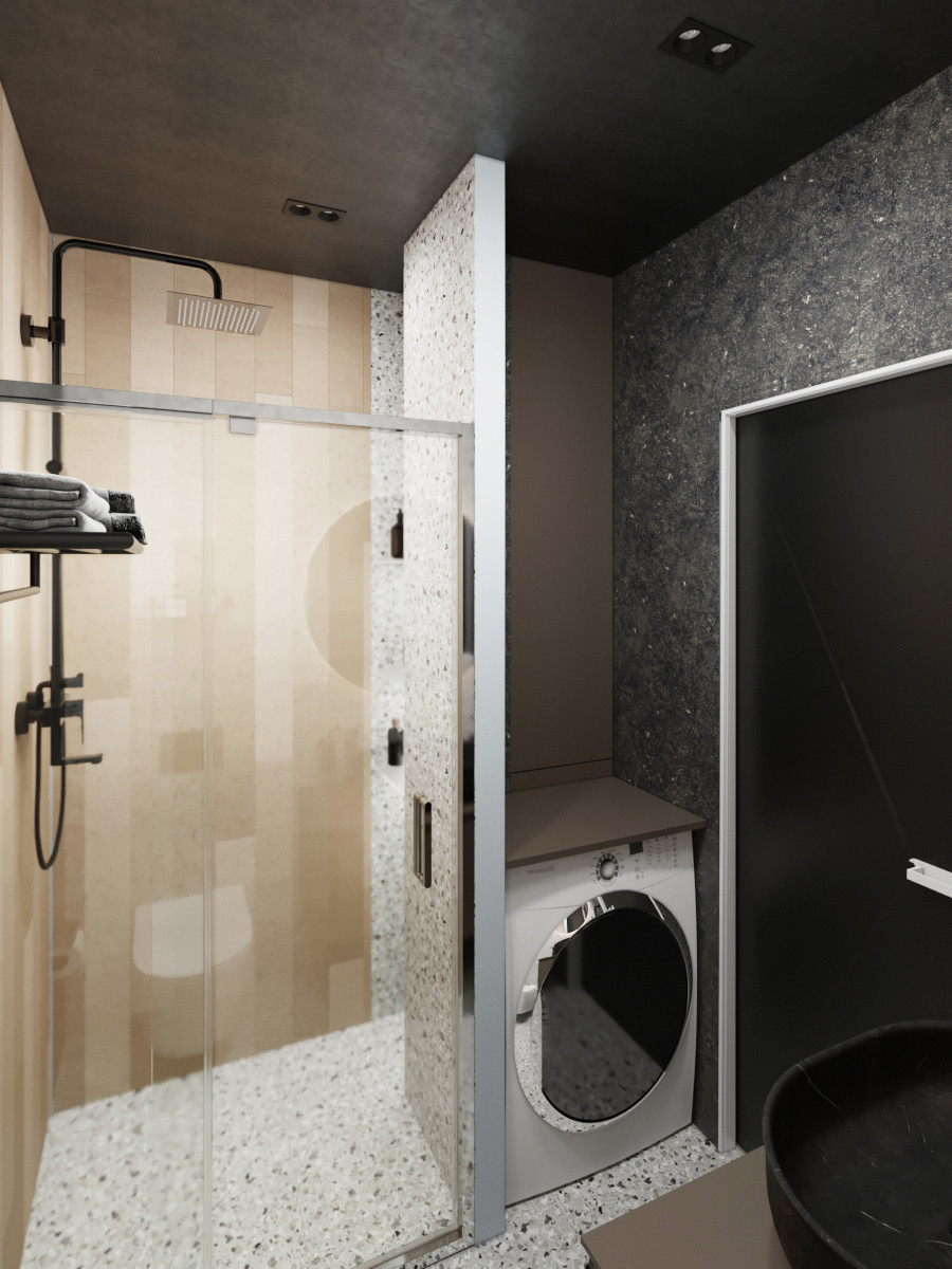 Визуализация небольшой студии.