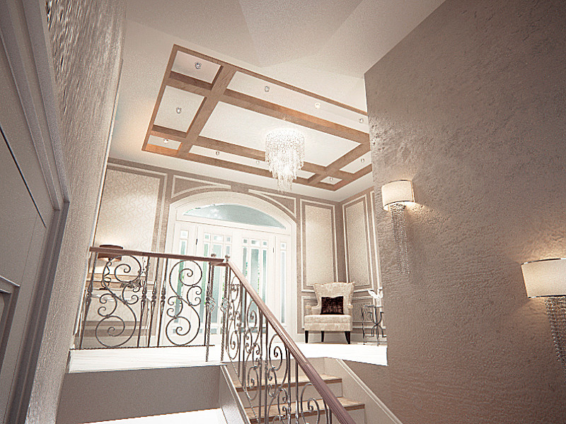 холл с лестницей