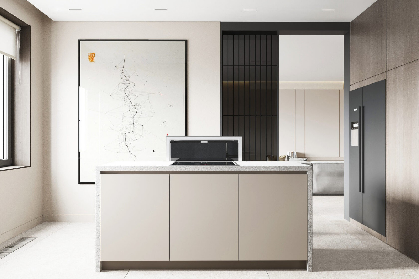 Дизайн кухни-гостиной