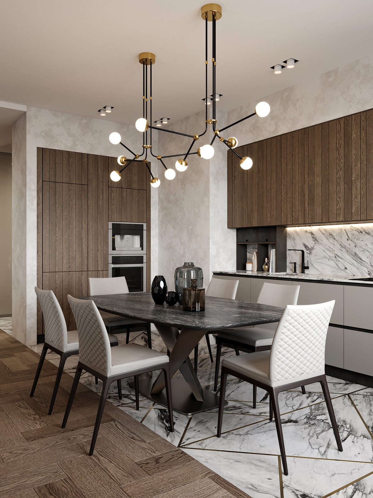 Интерьер с утонченной натурой, Санкт-Петербург, Россия.