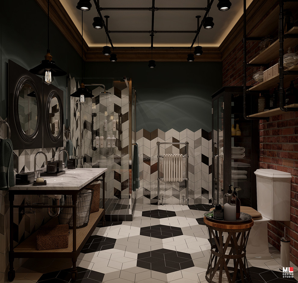 Интерьер трехэтажного дома. Цокольный этаж.