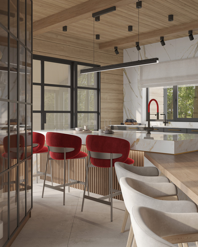 Загородный дом из клееного бруса