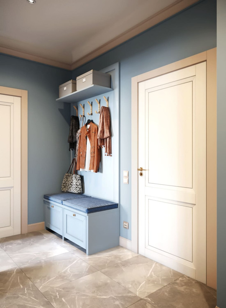 Квартира в голубых оттенках