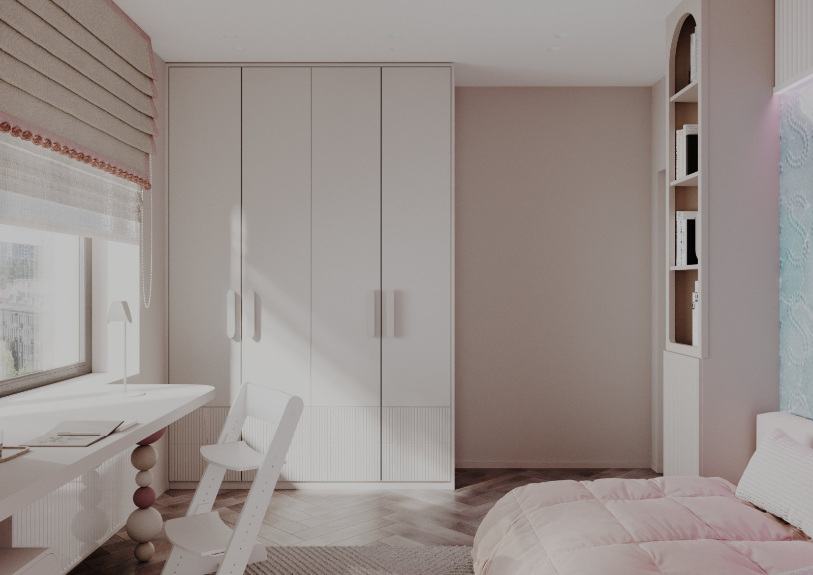 Дизайн интерьера трехкомнатной квартиры "ЖК Дежнев"