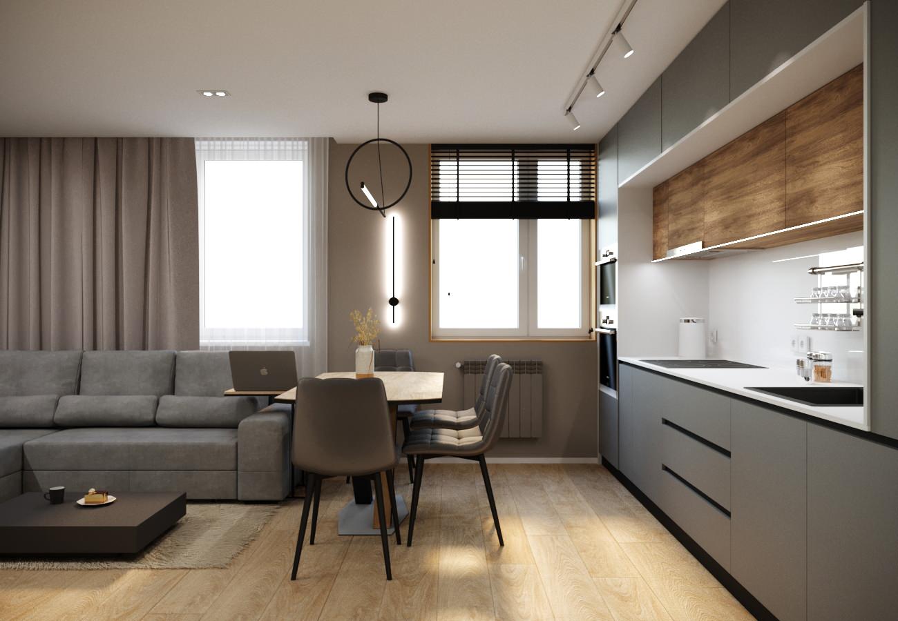 Проект для молодой семьи в центре Екатеринбурга, рядом с парком.