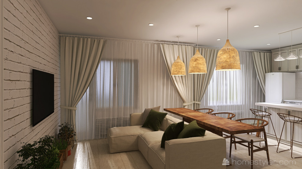 Квартира 90 кв. м. "Под солнцем Тосканы"