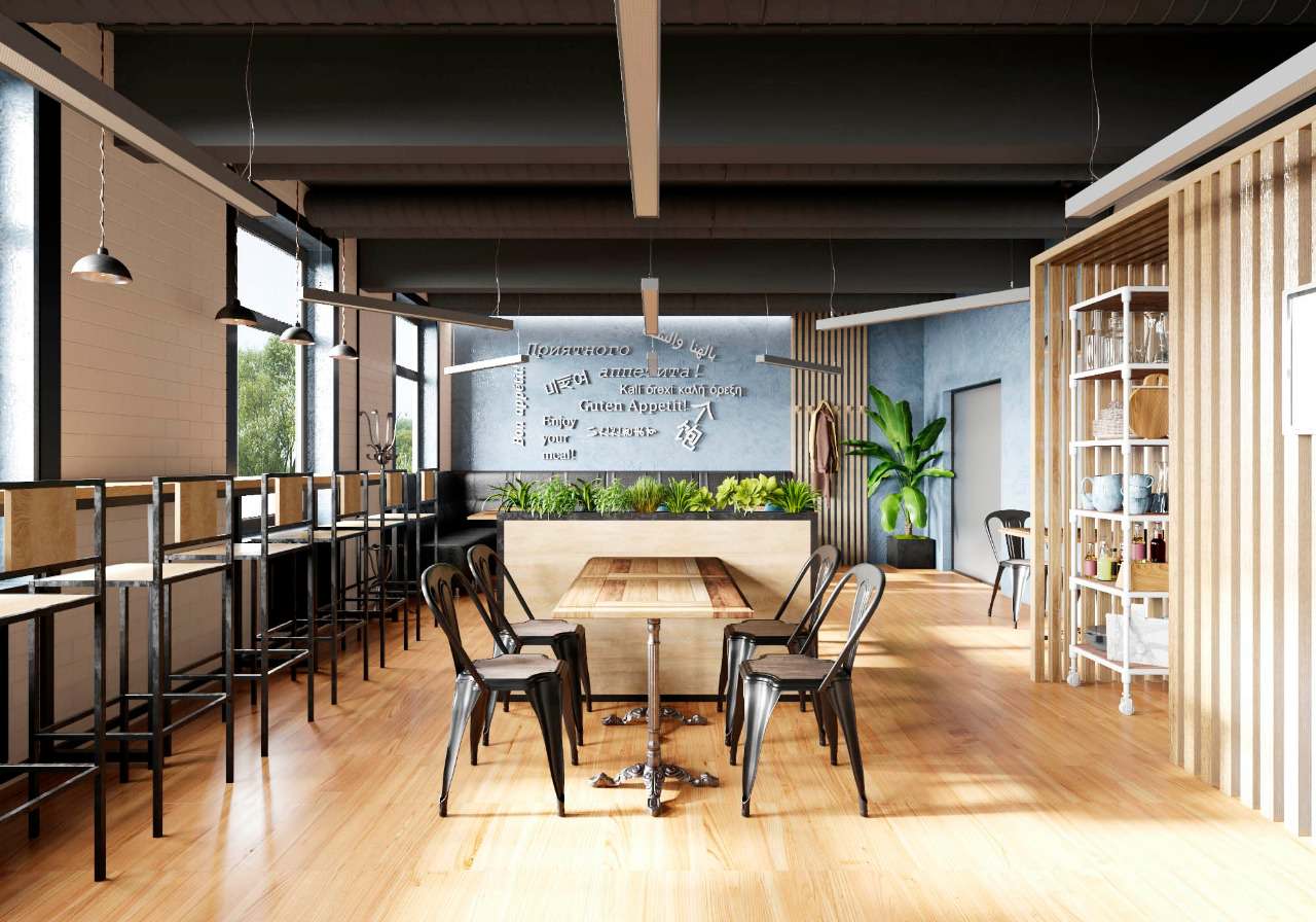 Кафе в стиле лофт