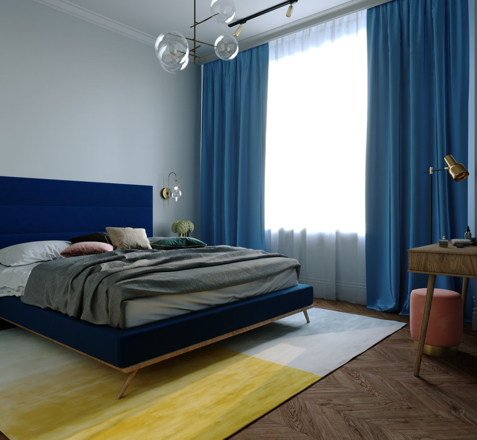 Жемчужина Рози. Проект квартиры в Москве для мамы и дочки.