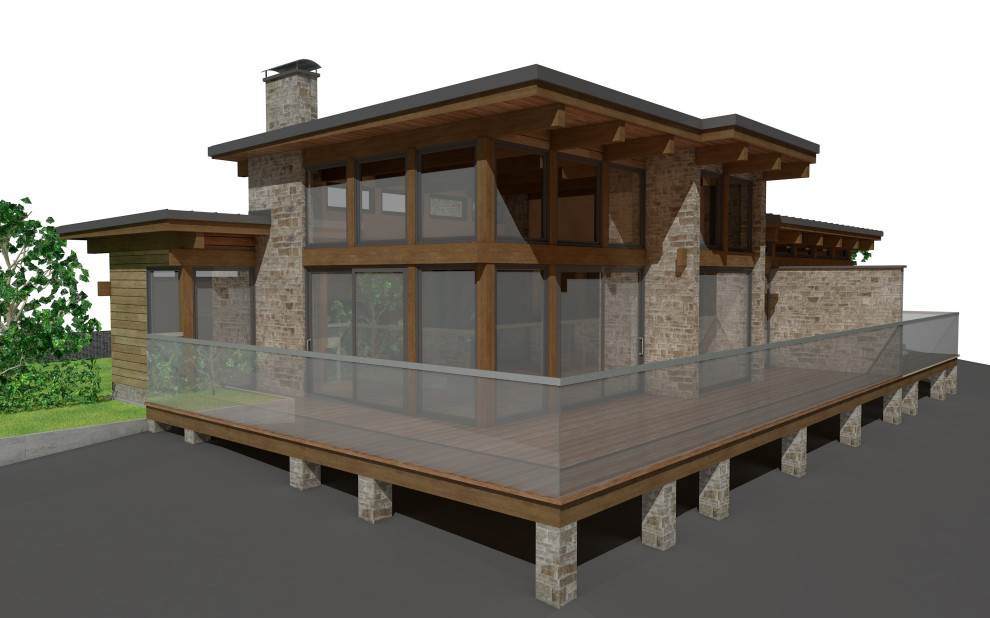 TIMBER FRAME HOUSE TF 3450