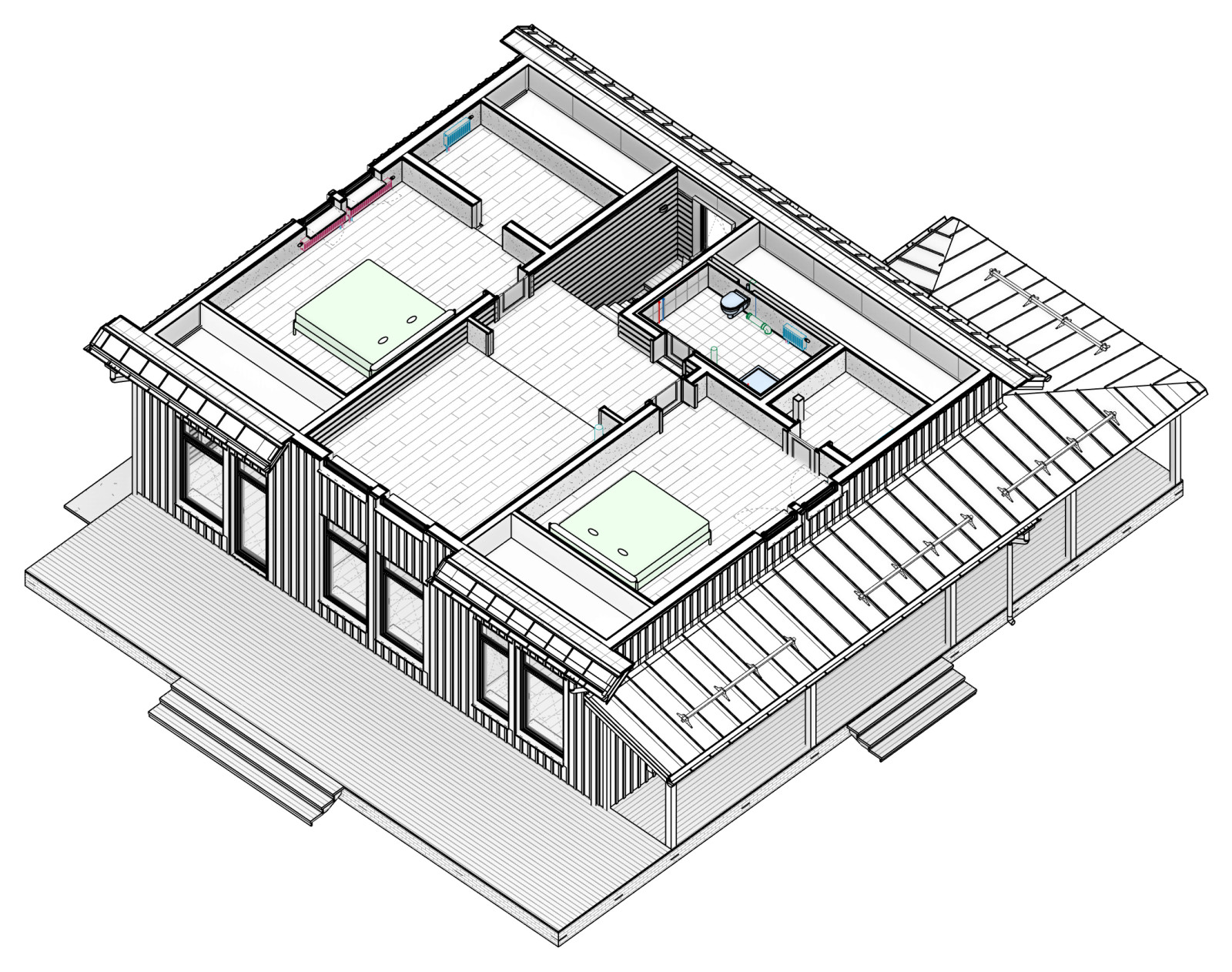 Объемный план 2 этажа