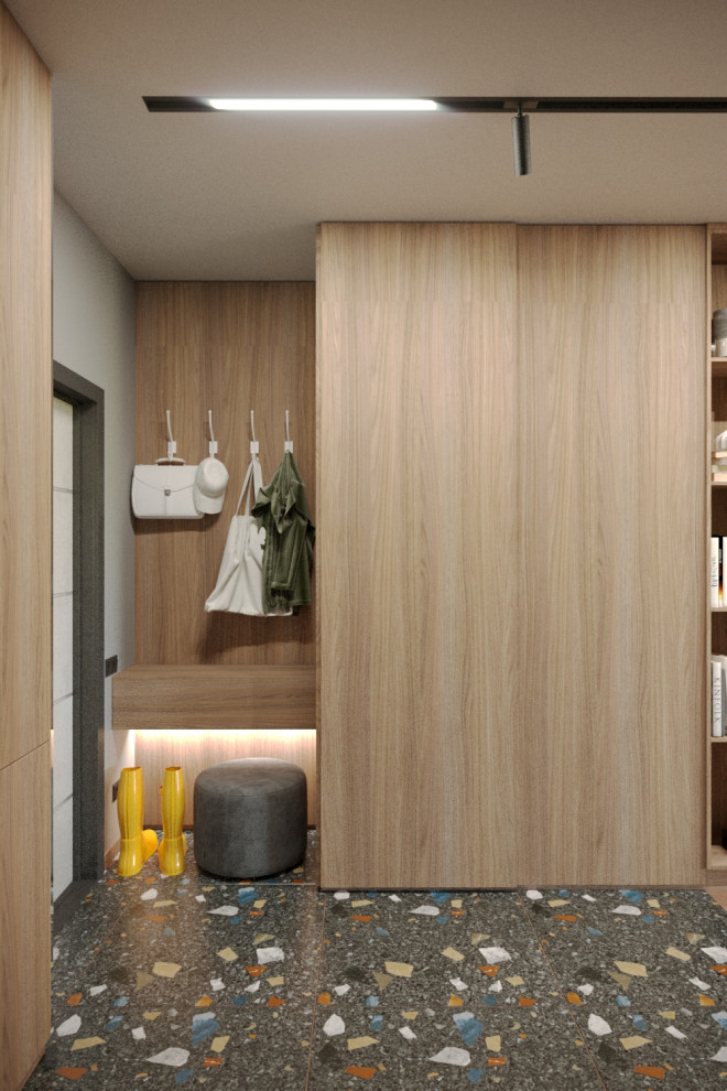 Квартира в современном стиле с яркими акцентами