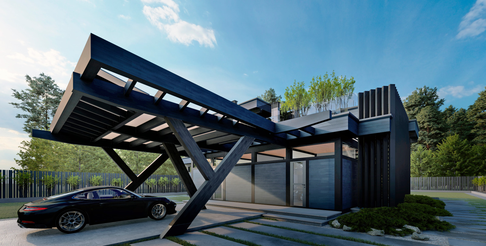 Дом Альпенхаус: фахверк в современном стиле