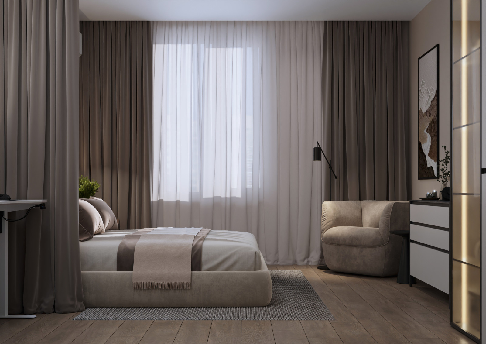 Апартаменты молодого мужчины