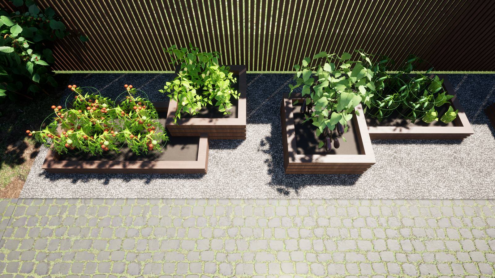 Коттедж ЖСК Горелый Хутор, Ландшафтный дизайн участка 6 соток