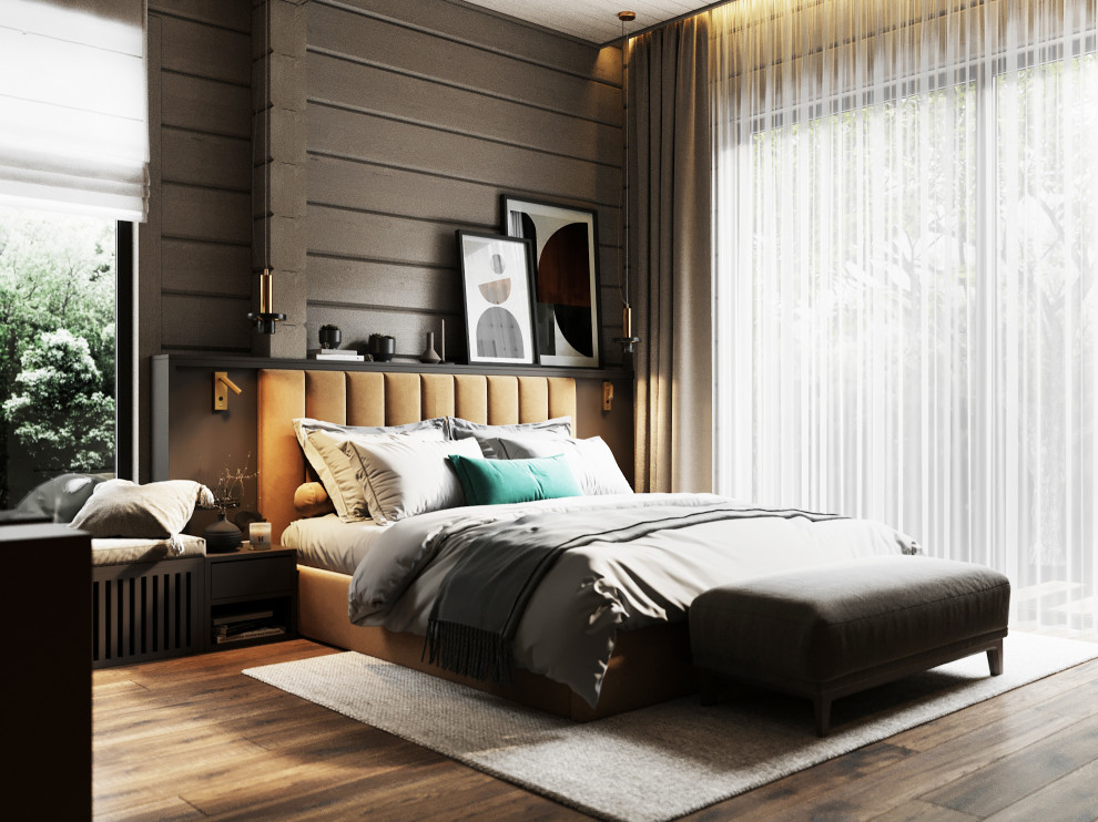 Проект интерьера деревянного дома в п.Завидово