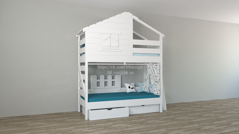 Разработка линейки детских кроватей "Домики"