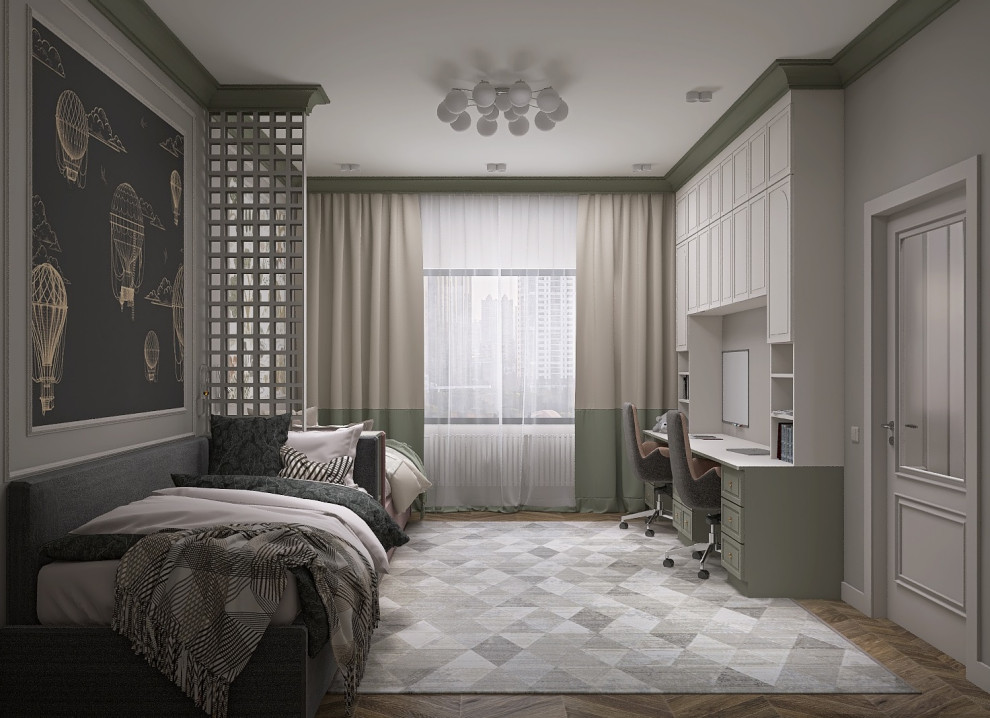 3-х комнатная квартира в неоклассическом стиле