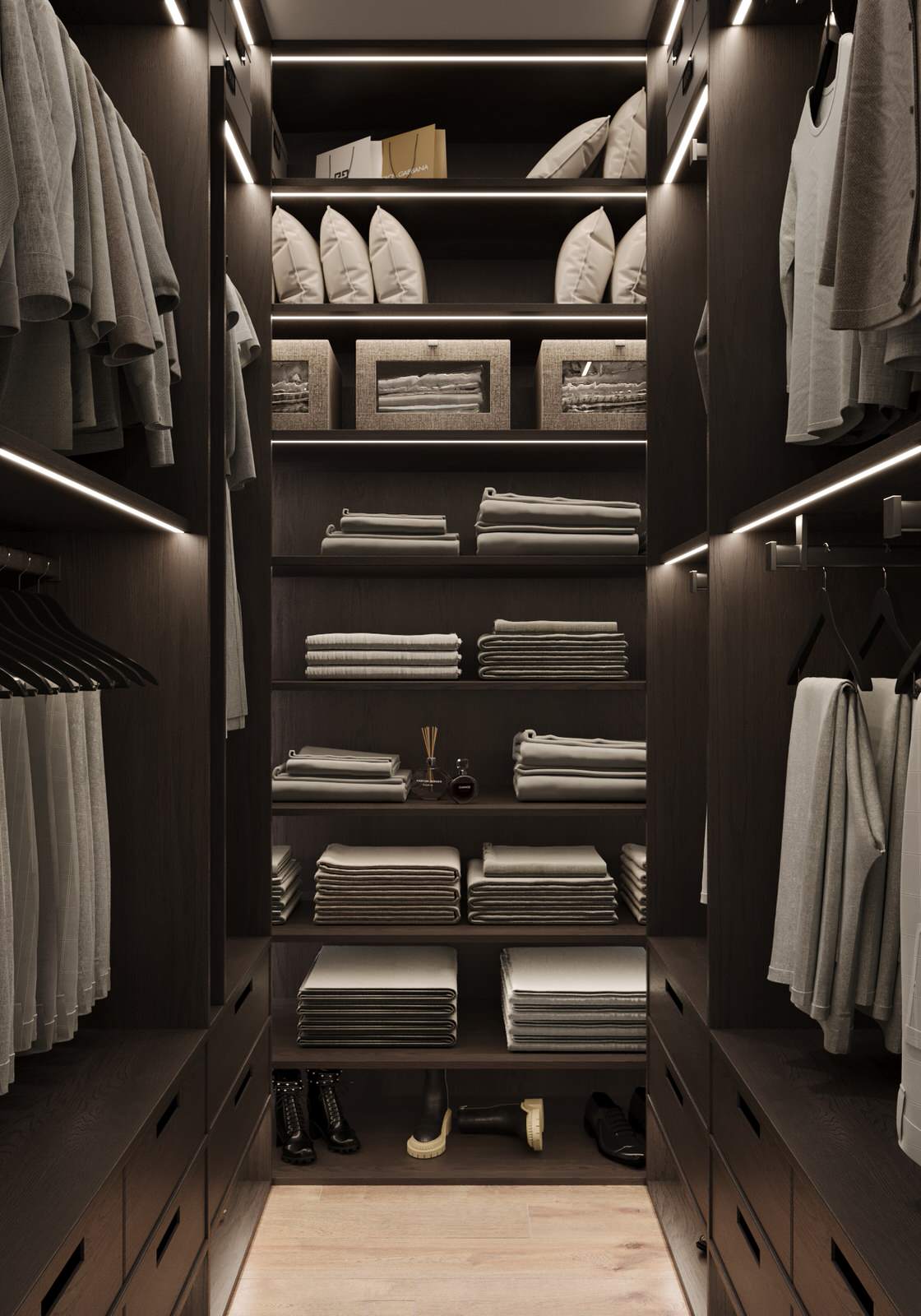 Дизайн спальни, с парящей кроватью